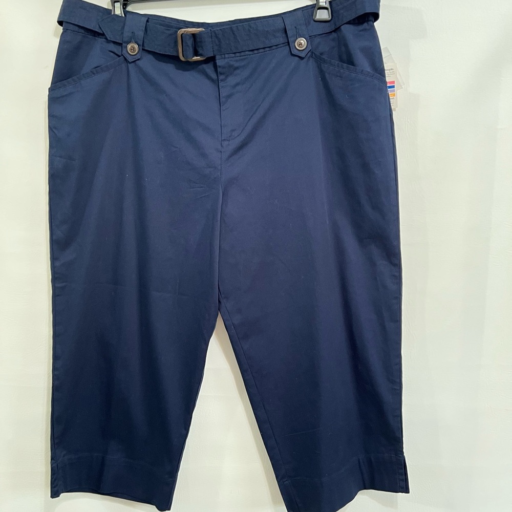 White Stag ankle capri NWT sz 16W plus size blue